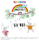 [Digital Download] Rainbow music notes reading (PowerPoint-Great for in-person/online Zoom Class)